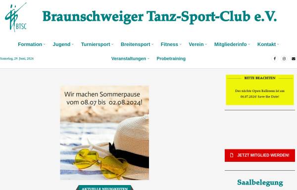 Vorschau von www.btsc.de, Braunschweiger Tanz-Sport-Club e.V.