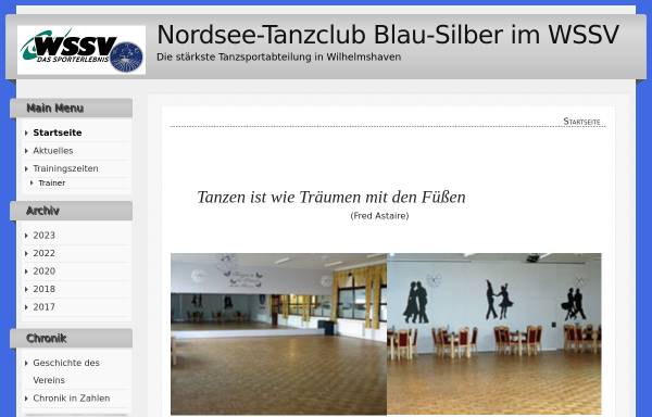 Nordsee Tanzclub Blau-Silber im WSSV