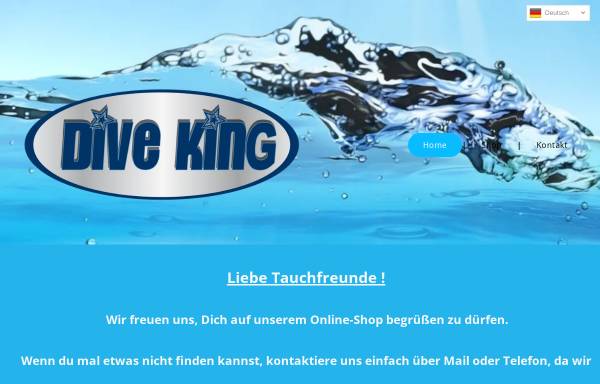 Vorschau von www.dive-king.de, Fuldas Tauchertreff, Thomas Baum