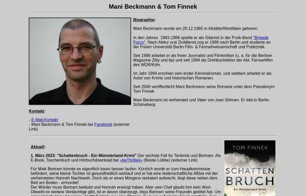 Vorschau von www.manibeckmann.de, Mani Beckmann