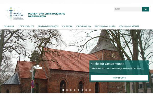 Vorschau von www.christuskirche-bremerhaven.de, Evangelisch-lutherische Christus-Kirchengemeinde