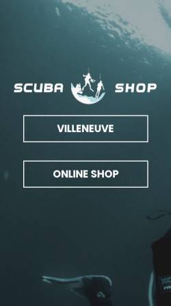 Vorschau der mobilen Webseite www.scubashop.ch, ScubaShop Villeneuve AG