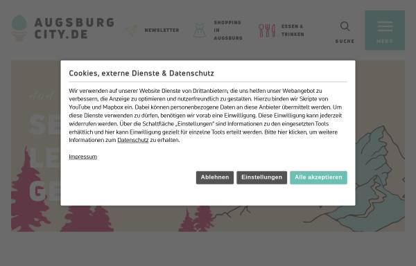 Vorschau von www.cia-augsburg.de, City Initiative Augsburg e.V. (CIA)