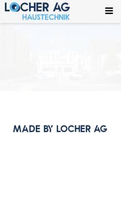 Vorschau der mobilen Webseite www.locherag.ch, Locher AG