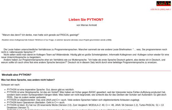 Lieben Sie Python?