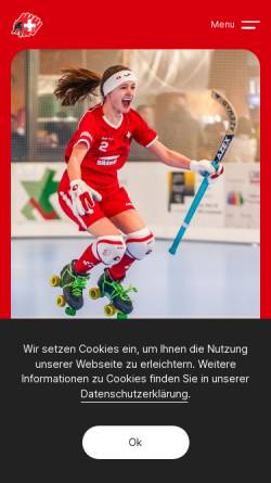 Vorschau der mobilen Webseite www.rollhockey.ch, Schweizerischer Rollhockey Verband