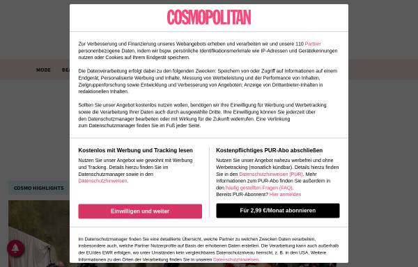 Vorschau von www.cosmopolitan.de, Cosmopolitan