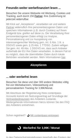 Vorschau der mobilen Webseite www.freundin.de, Freundin