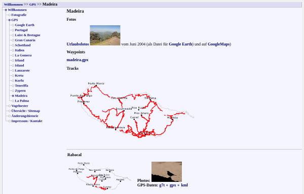 Vorschau von www.thogan.de, GPS - Madeira