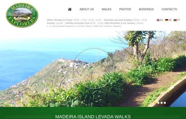 Vorschau von www.madeira-levada-walks.com, Madeira Explorers