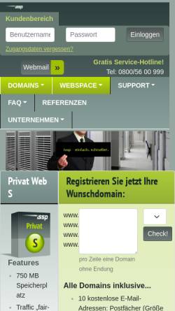 Vorschau der mobilen Webseite www.issp.at, Issp e.U.