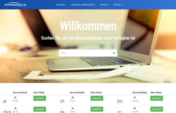 Vorschau von domainplanet.at, VIM Internetdienstleistungen GmbH