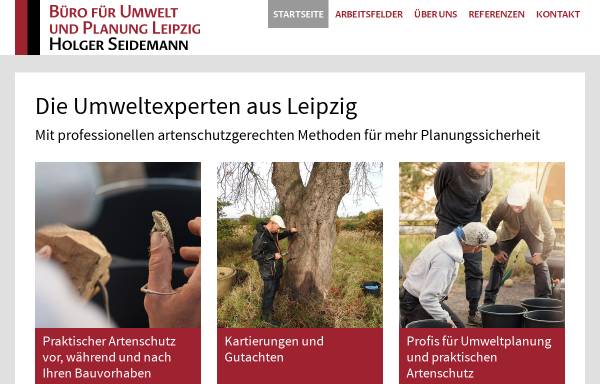 Vorschau von www.bup-leipzig.de, Büro für Umwelt und Planung Holger Seidemann