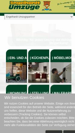 Vorschau der mobilen Webseite www.engelhardt-umzugspartner.de, Engelhardt Umzugspartner
