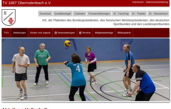 Vorschau von turnverein-oberrodenbach.de, TV Oberrodenbach Volleyball