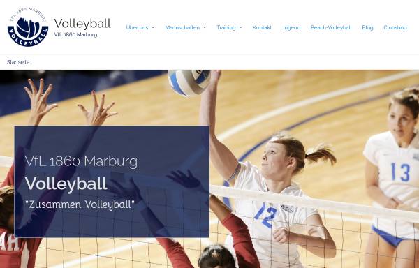 Vorschau von www.volleyball-marburg.de, VfL 1860 Marburg
