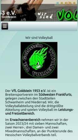 Vorschau der mobilen Webseite volleyball.vfl-goldstein.de, VfL Goldstein