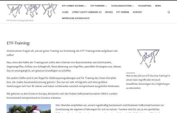 Vorschau von www.etf-escrima.de, ETF - Escrima Training Federation