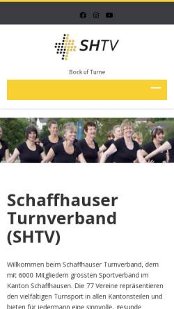 Vorschau der mobilen Webseite www.shtv.ch, Schaffhauser Turnverband