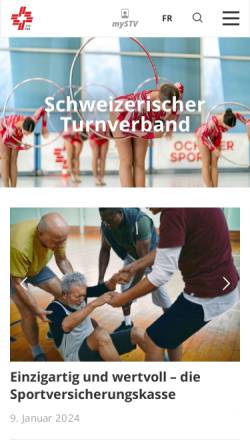 Vorschau der mobilen Webseite www.stv-fsg.ch, Schweizerischer Turnverband
