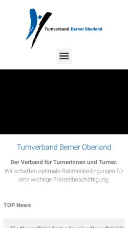 Vorschau der mobilen Webseite www.tb-oberland.ch, Turnverband Berner Oberland