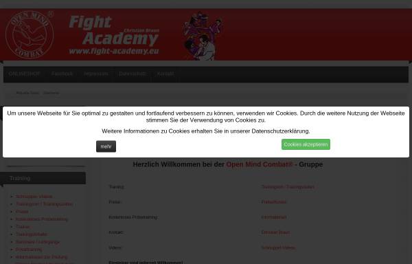 Vorschau von fight-academy.eu, Fight Academy Christian Braun