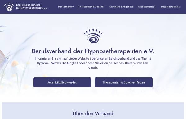 Vorschau von www.hypnoseverband.com, Berufsverband Deutscher Hypnosetherapeuten e.V.