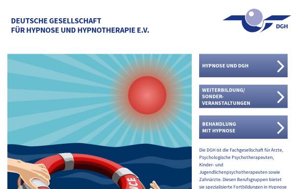 Vorschau von hypnose-dgh.de, Deutsche Gesellschaft für Hypnose e.V.
