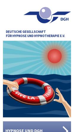 Vorschau der mobilen Webseite hypnose-dgh.de, Deutsche Gesellschaft für Hypnose e.V.