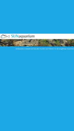 Vorschau der mobilen Webseite www.sunaquarium.de, Sun Aquarium, Marc Gölden