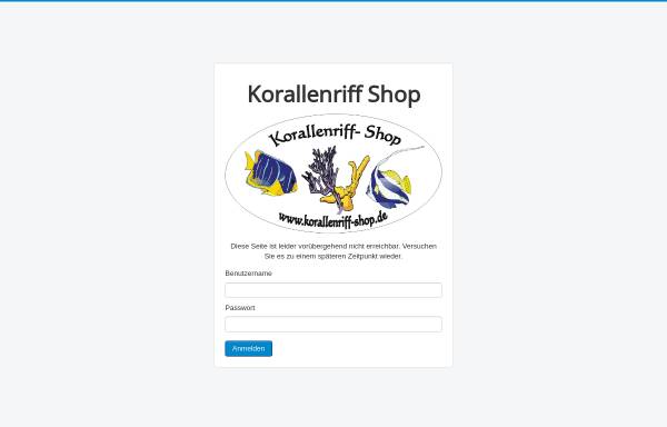Vorschau von www.korallenriff-shop.de, Korallenriff Shop