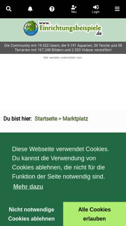 Vorschau der mobilen Webseite www.meine-fischboerse.de, Meine-Fischboerse.de, Tobias Meißner