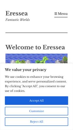 Vorschau der mobilen Webseite www.eressea.de, Eressea