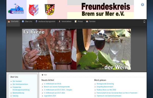Vorschau von www.freundeskreis-brem.eu, Internetauftritte des Freundeskreis Brem sur Mer e.V.