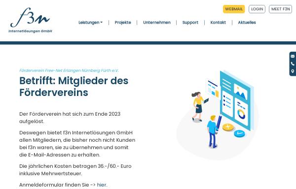 Vorschau von f3n.de, f3n Internetlösungen GmbH