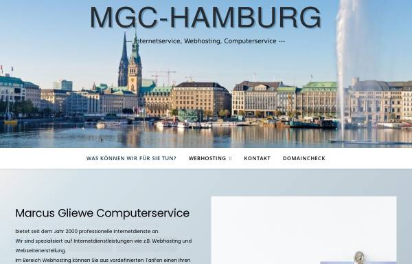Vorschau von www.mgc-hamburg.de, Marcus Gliewe Computerservice