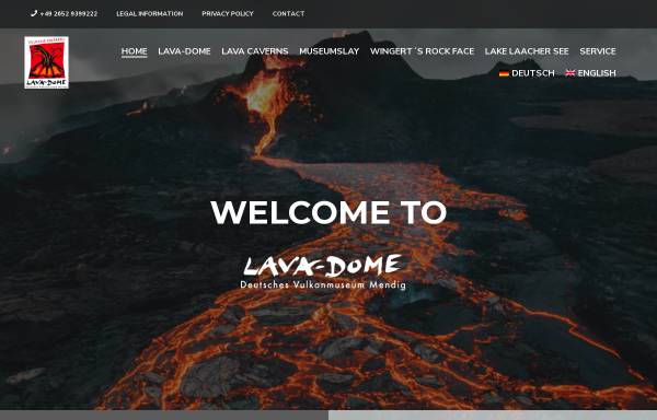 Vorschau von www.lava-dome.de, Lavadome - Deutsches Vulkanmuseum Mendig