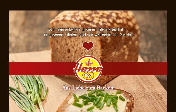 Vorschau von www.baeckerei-hesse.de, Bäckerei Hesse GmbH & CO. KG