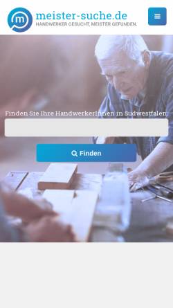 Vorschau der mobilen Webseite www.meister-suche.de, Meister-Suche