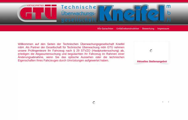 Vorschau von www.kneifel.info, Technische Überwachungsgesellschaft Kneifel mbH