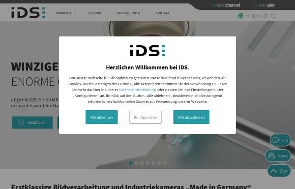 Vorschau von de.ids-imaging.com, IDS Imaging Development Systems GmbH