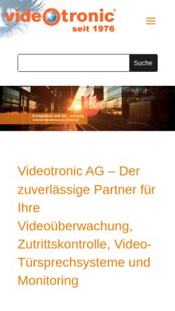 Vorschau der mobilen Webseite www.videotronic.ch, Videotronic AG