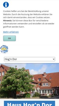 Vorschau der mobilen Webseite www.haushogndor.de, Alten-Pflegeheime und Wohnanlagen Homfeldt OHG