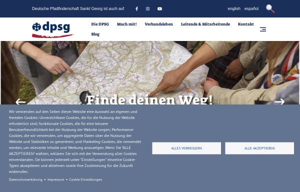 Vorschau von www.dpsg.de, Deutsche Pfadfinderschaft Sankt Georg (DPSG)