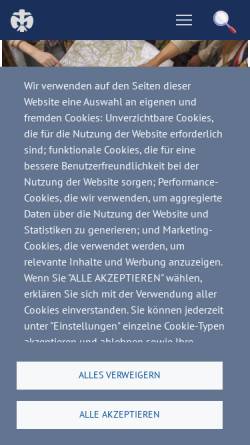 Vorschau der mobilen Webseite www.dpsg.de, Deutsche Pfadfinderschaft Sankt Georg (DPSG)