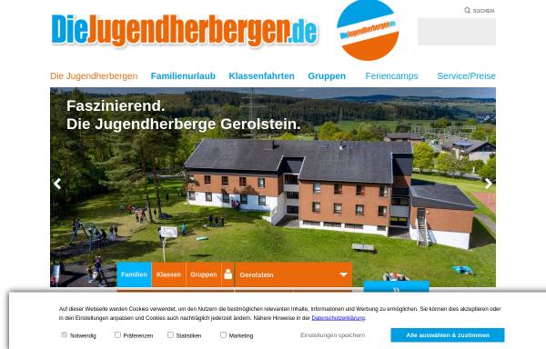 Vorschau von www.diejugendherbergen.de, Jugendherberge DJH - Gerolstein