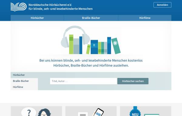 Vorschau von blindenbuecherei.de, Stiftung Centralbibliothek für Blinde und Norddeutsche Blindenhörbücherei e.V.