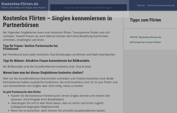 Vorschau von www.kostenlose-singleboersen.de, Kostenlose Singlebörsen