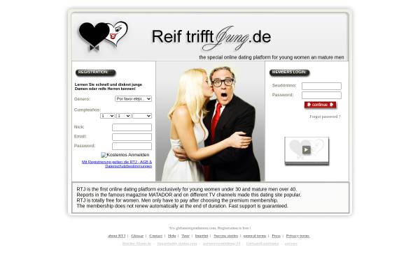 Vorschau von www.reif-trifft-jung.de, Reif trifft Jung