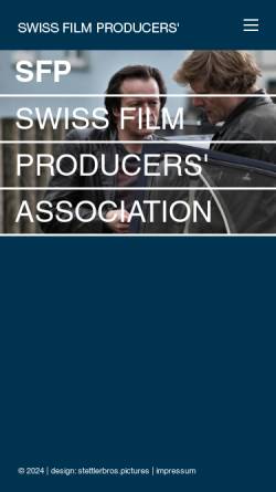 Vorschau der mobilen Webseite www.swissfilmproducers.ch, Swiss Film Producer's Association
